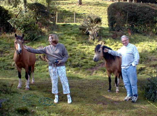 Carole with Andy, Tony with Arthur