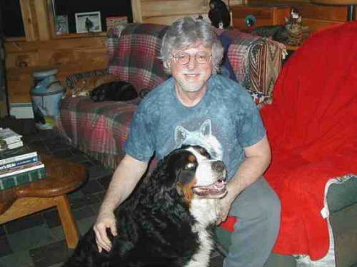 Herb with Bernese Mountain Dog Katahdin