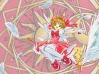 Sakura and Kero from Cardcaptor Sakura