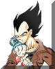 Vegeta with his daughter