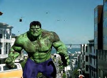 Hulk hate city! Hulk can't find Burger King! RAARRRHH!