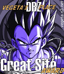 Great Site Award from Vegeta's DBZ Place
