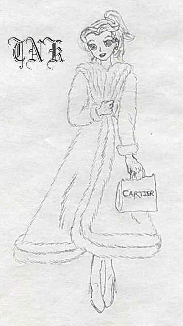 Belle in a lynx coat