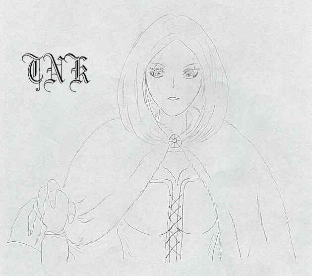 Emma Frost in an ermine cape