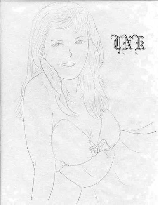 Kirsten Dunst in a white rabbit bikini