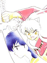 Kagome reflects in Inuyasha's sword