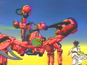 On his way back, Van is pursued by a red Guysack.