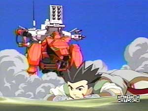 Saber Fang Stinger Special takes out the Red Guysack Quickly.