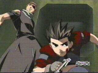 Irvine and Van Breaking Into the Heart of Zoid Hunters Base