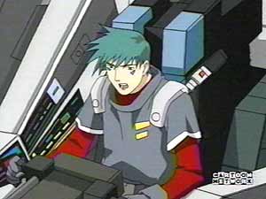 Captain O'Connel in the Cockpit of the Dibison sending the sound samples to Van and Irvine