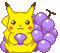 Pikachu eating Grapes