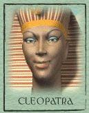Cleopatra, de leider van de Egyptenaren