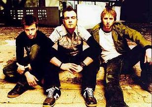 Three Days Grace relaxing on the floor