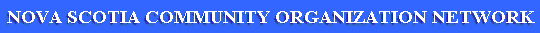 Nova Scotia Community Organization Network