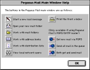 Pegasus Help Window