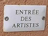 Entr&eacute;e des artistes !