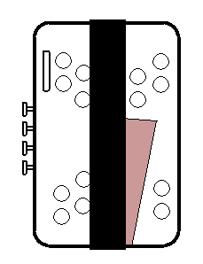 Un petit dessin valant mieux que de longues explications embrouill&eacute;es... La sangle (environ 40 par 5 cm) dans un tissu non extensible et pas trop &eacute;pais