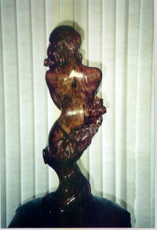 Lady Wrapped In Roses