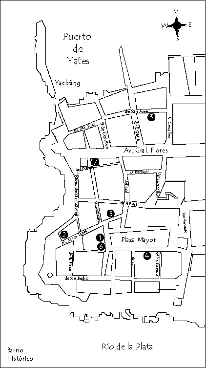 Mapa ubicaci�n de los Museos