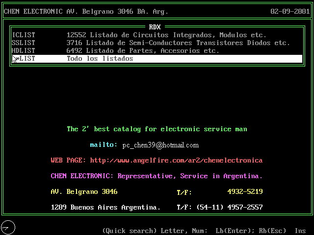 Download the Catalogue 2003' (Chen2k3 --auto installer--)