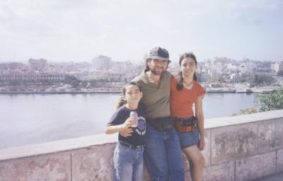 Bahia de La Habana, con mis hijos.