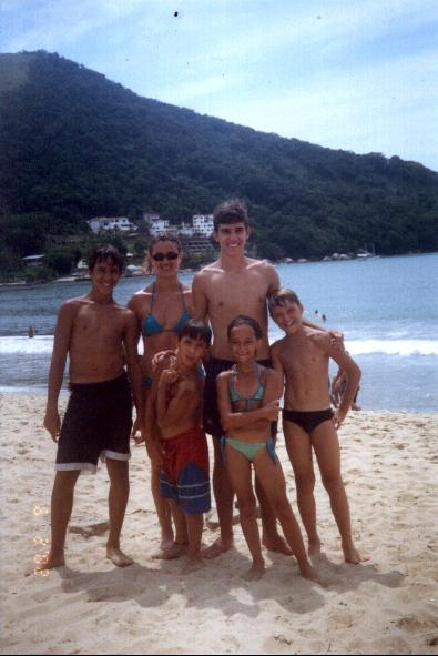 Ti, Zim, Fer, Rafa, Ju, Dani em Caragu