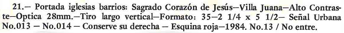 FICHA TECNICA Y ARTISTICA VENTANA (DES) COMPOSICION FOTOGRAFICA #21 VILLA JUAN D.N.