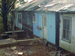 The back of the house