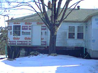 Back door to the new porch/room