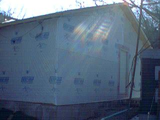 The re-built addition, almost done