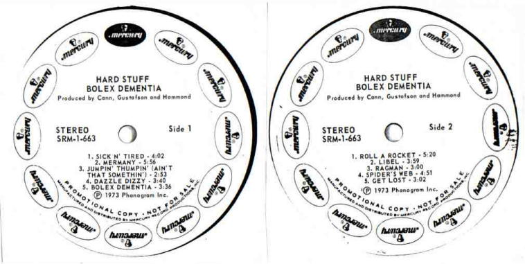 Hard Stuff, Bolex Dementia
