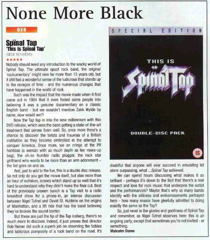 Spinal Tap Article