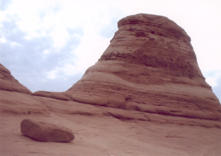 A nice rock formation just to the left of Delicate Arch
