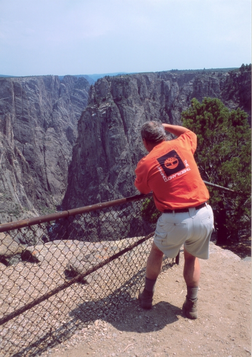 My dad gets a bit nervous around heights and cliffs...can you tell?