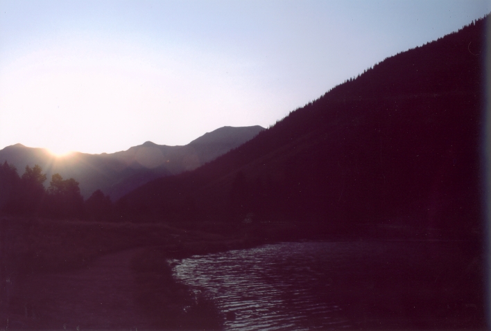 Sunrise at Maroon Bells