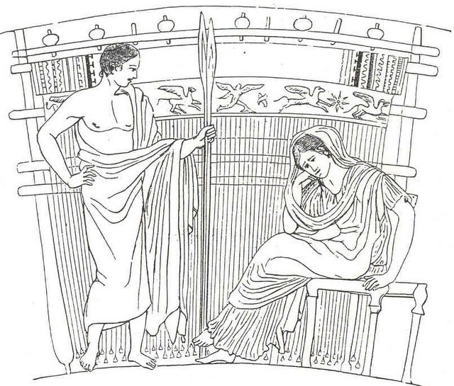 Penelope with Telemachus