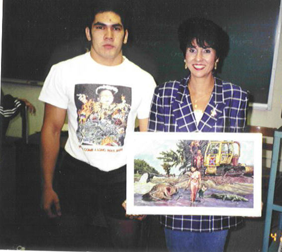 click to see a close up of the painting I gave Lisa for being nice