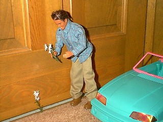 Michael Picking Flowers