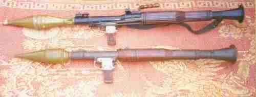 Chinese Type 69-1 (Improved RPG-7) and Type 56-1 (RPG-2 copy)