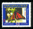 A newly-hatched monarch butterfly is shown on the 30¢ stamp of 2000.