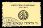 1969, Floral definitive, 7 cents black, used.