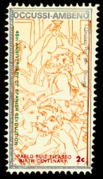 1983, Picasso art features on the series commemorating the Spanish Revolution of 1936, one of the most important social movements of the 20th century.