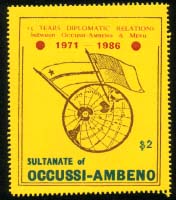1986, 15th anniversary of Diplomatic Relations with Mevu.