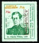 Lt Charles Wilkes who discovered Antarctica (1840).