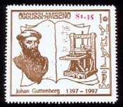 Johan Gutenberg, who invented printing with movable type.