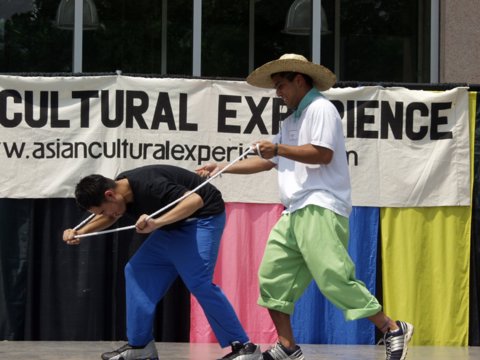 Papag Dancers Perform Planting Rice at the ACE 2004 Festival. Photo AE Online