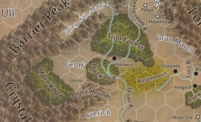 Gazetteer map of Geoff