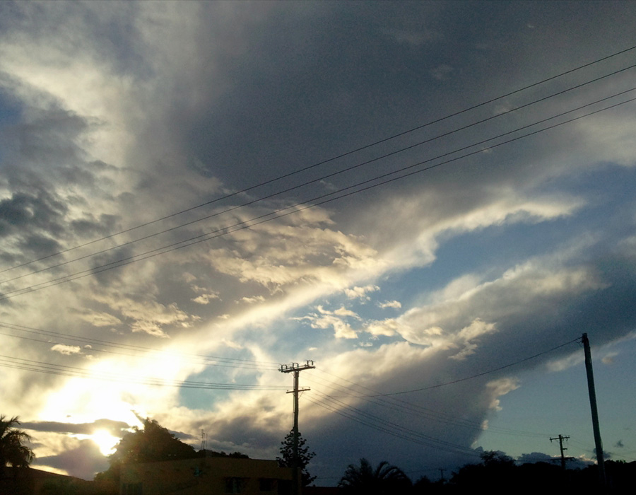 Nice blend of cloud formations