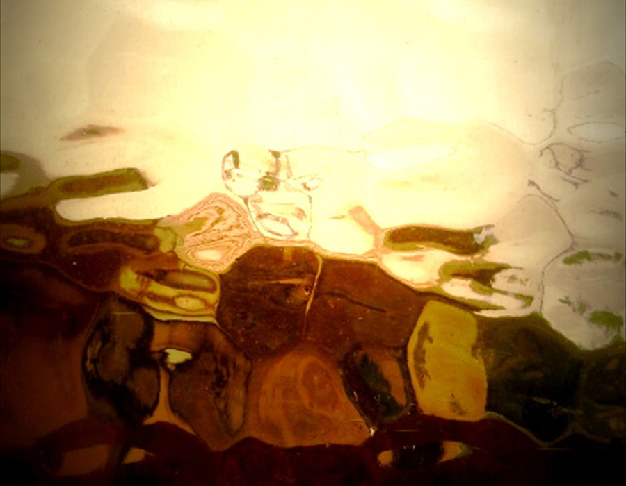 Looking through the glass window