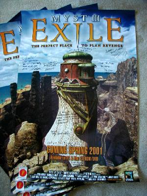 Close up of signed Exile poster :+)